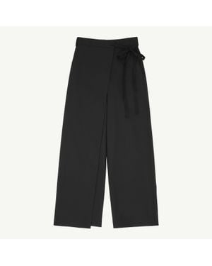 MM6 by Maison Margiela Wool-Blend Trousers - Black