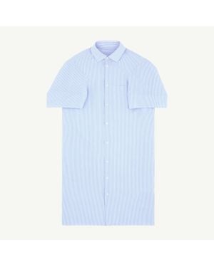 MM6 by Maison Margiela Poplin Shirt Dress - Blue