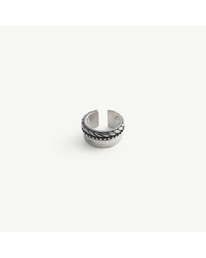 MM6 by Maison Margiela Buckle Motif Earcuff - White