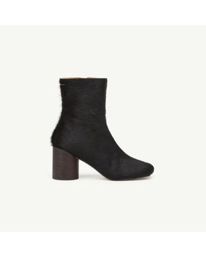 MM6 by Maison Margiela Anatomic Ankle Boots - Black