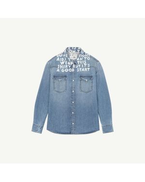 MM6 by Maison Margiela Denim Sida Shirt - Blue