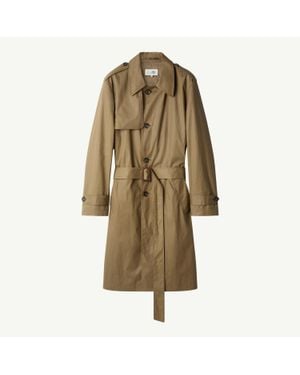 MM6 by Maison Margiela Belted Coated Trench Coat - Natural