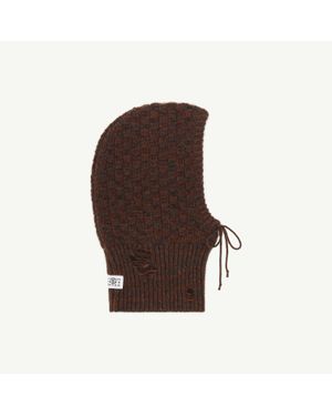 MM6 by Maison Margiela Wool Blend Hood - Brown