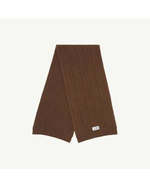MM6 by Maison Margiela Ribbed Scarf - Brown