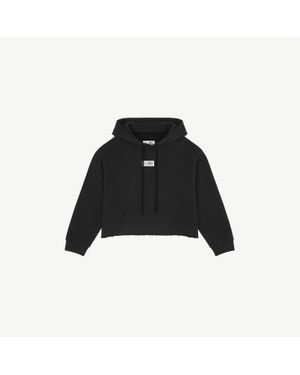 MM6 by Maison Margiela Hooded Sweatshirt - Black