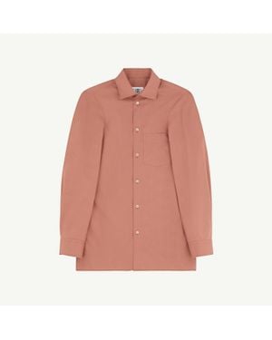 MM6 by Maison Margiela Flattened Cotton Poplin Shirt - Pink