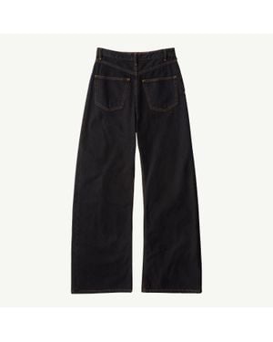 MM6 by Maison Margiela Wide-Leg Denim Jeans - Black