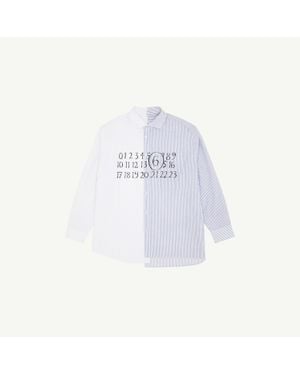 MM6 by Maison Margiela Numeric Asymmetric Shirt - White