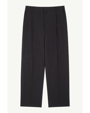 MM6 by Maison Margiela Wool Shirting Trousers - Grey
