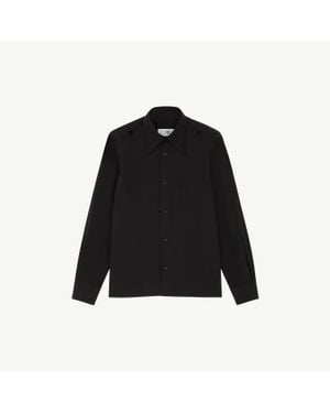 MM6 by Maison Margiela Pattern Hole Tailored Shirt - Black
