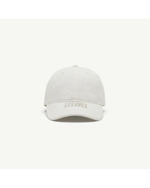 MM6 by Maison Margiela Numeric Washed Cotton Cap - White