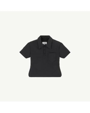 MM6 by Maison Margiela Padded Polo Top - Black