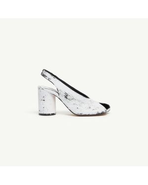 MM6 by Maison Margiela Painted Anatomic Sandals - White