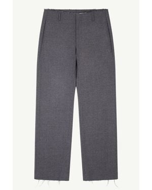 MM6 by Maison Margiela Tailoring Wool Trousers - Blue