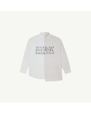 MM6 by Maison Margiela Numeric Asymmetric Shirt - White