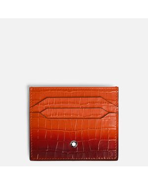 Montblanc Atelier Card Holder 6cc - Card Cases - Orange