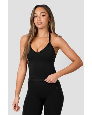 MONTIREX Muse Seamless Halter Neck Tank - Black