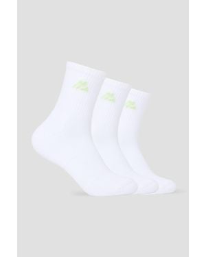 MONTIREX Crew Sock 3 Pack - White