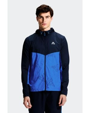 MONTIREX Geo M Print Windbreaker - Blue