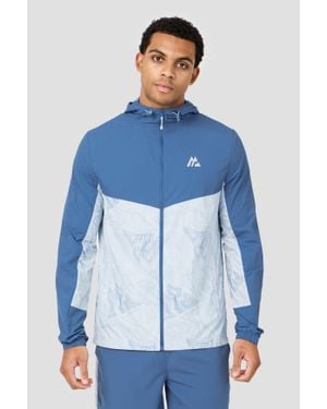 MONTIREX Geo M Print Windbreaker - Blue