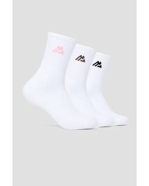 MONTIREX Multi Crew Socks 3 Pack - White