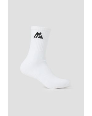 MONTIREX Crew Sock 3 Pack - White