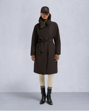 Moose Knuckles Lonsdale – Lange Wickeljacke Für Damen - Schwarz