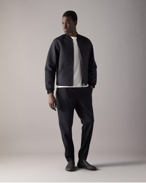 Moose Knuckles Transit Liner Bomberjacke Mit Monogramm - Schwarz