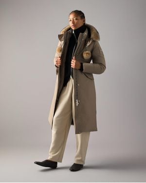 Moose Knuckles Original Stirling Langer Daunenparka - Braun