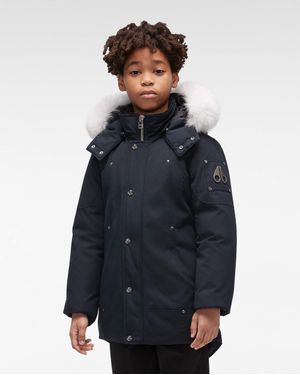 Moose Knuckles Original Parka Mit Pelz - Blau