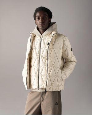 Moose Knuckles Leichte Iceberg Quilt Daunenjacke - Natur