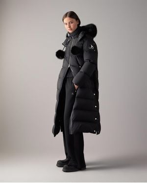 Moose Knuckles Langer Everest Daunen-Steppmantel - Schwarz