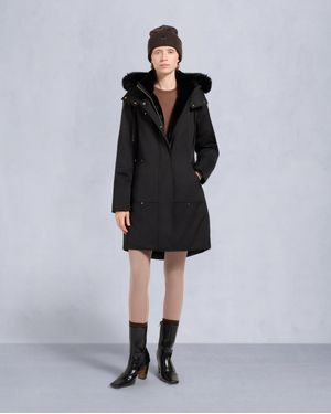 Moose Knuckles Series Satin Stirling Parka Für Damen - Schwarz