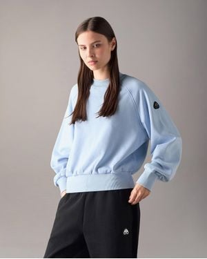 Moose Knuckles Yyz Sweatshirt Mit Rundhalsausschnitt Für Damen - Blau