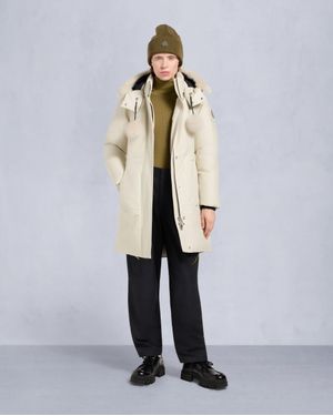 Moose Knuckles Stirling Parka Mit Shearling - Weiß
