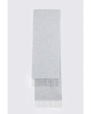 Moss Light Cashmere Blend Scarf - White