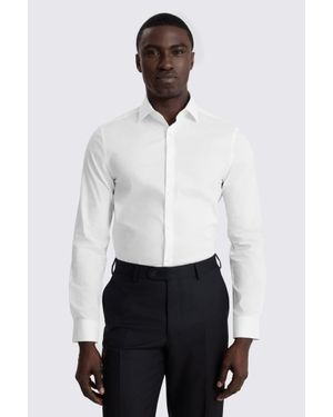 Moss Slim Fit Stretch Shirt - White