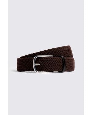 Moss Woven Belt - Brown