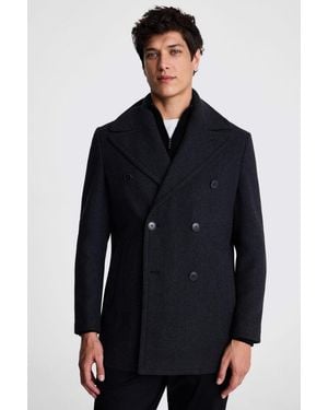 Moss Charcoal Peacoat - Blue
