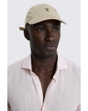 Moss Taupe Washed Cotton Cap - Natural