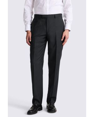 Moss Regular Fit Twill Trousers - Blue