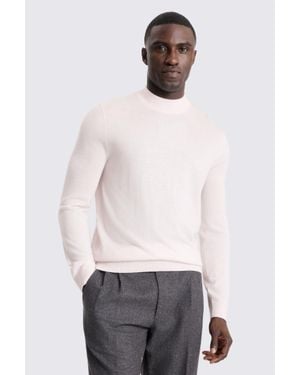 Moss Merino Mock-Neck Jumper - White
