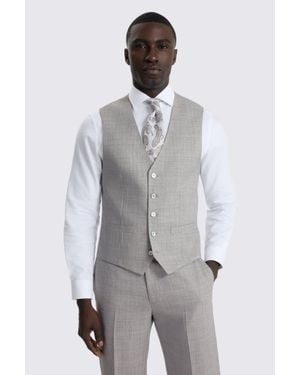 Moss Slim Fit Light Marl Waistcoat - Grey