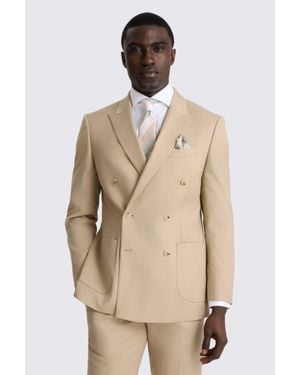 Moss Tailored Fit Blonde Camel Suit Jacket - Natural