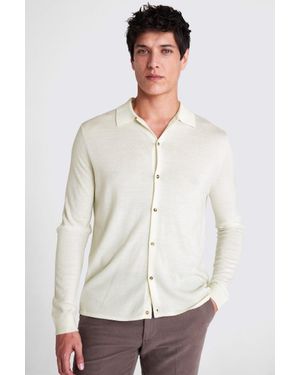 Moss Merino Knitted Shirt - White