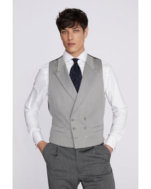 Moss Tailored Fit Morning Waistcoat - White