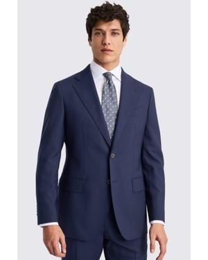 Barberis Italian Tailored Fit Bright Suit Jacket - Blue
