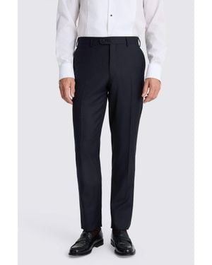 Barberis Italian Tailored Fit Twill Trousers - Black
