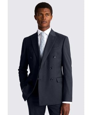 Moss Slim Fit Ink Stretch Suit Jacket - Blue