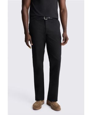 Moss Slim Fit Cotton Chinos - Black
